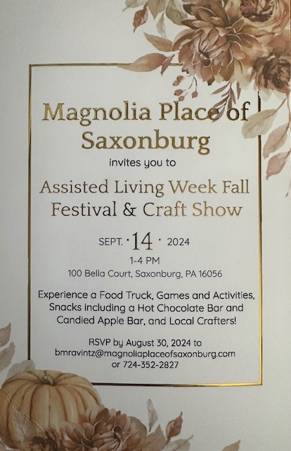 Assisted Living Week Fall Festival & Craft Show